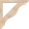Ekena Millwork Funston Slat Smooth Bracket w/ Offset Brace, Douglas Fir, 5 1/2"W x 42"D x 42"H BKT0604X42X42FST06SDF - alternate 4